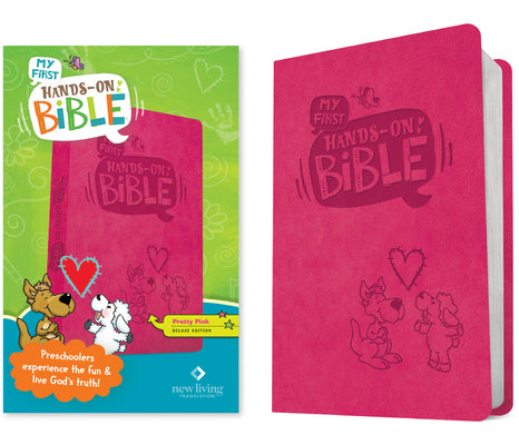 Cover Image for My First Hands-On Bible (Leatherlike, Pink) -- New Living Translation, Imitation Leather