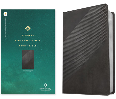Cover Image for NLT Student Life Application Study Bible, Filament Enabled (Leatherlike, Charcoal Gray Striped, Red Letter) -- New Living Translation, Leather / Fine Binding