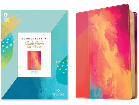 Cover Image for NLT Courage for Life Study Bible for Women, Filament Enabled (Leatherlike, Fierce Pink) -- New Living Translation, Leather / Fine Binding