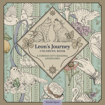 Cover Image for Leon's Journey Coloring Book: A Curious Cat's Seasonal Adventures -- Kanoko Egusa, Paperback