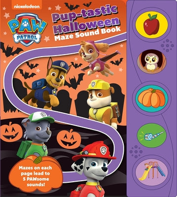 Cover Image for Nickelodeon Paw Patrol: Puptastic Halloween Maze Sound Book [With Battery] -- Porter Skwish, Mixed Media Product
