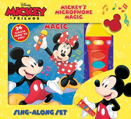Cover Image for Disney Mickey & Friends: Mickey's Microphone Magic Sing-Along Sound Book Set: Sing-Along Set [With Sing-Along Set and Battery] -- Pi Kids, Board Books