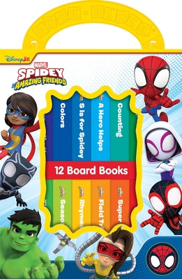 Cover Image for Disney Junior Marvel Spidey and His Amazing Friends: 12 Board Books -- Pi Kids, Other