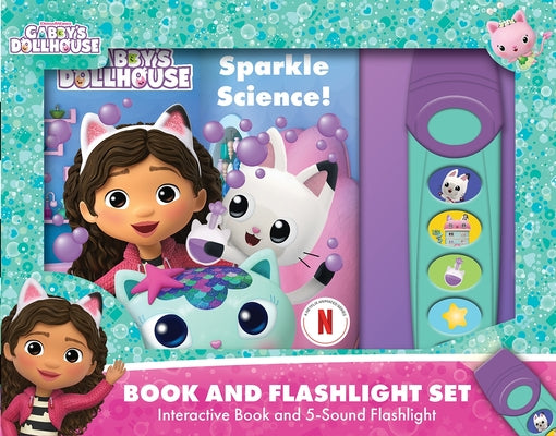 Cover Image for DreamWorks Gabby's Dollhouse: Sparkle Science! Book and 5-Sound Flashlight Set [With Battery] -- Pi Kids, Other