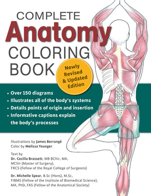 Cover Image for Complete Anatomy Coloring Book, Newly Revised and Updated Edition -- Cecilia Brasset, Paperback