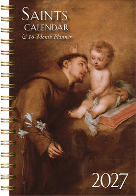 Cover Image for 2027 Saints Calendar and Planner -- Tan Books, Desk