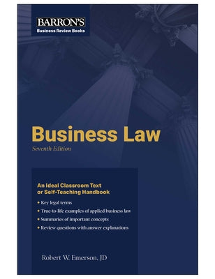 Cover Image for Business Law -- Robert W. Emerson, Paperback