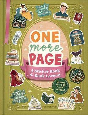 Cover Image for One More Page: A Sticker Book for Book Lovers! -- Katie Hughes, Paperback