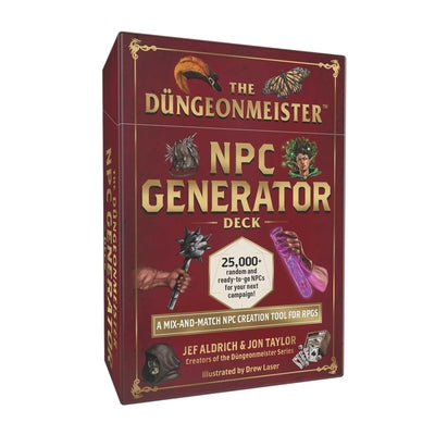 Cover Image for The Düngeonmeister Npc Generator Deck: A Mix-And-Match Npc Creation Tool for Rpgs -- Jef Aldrich, Other