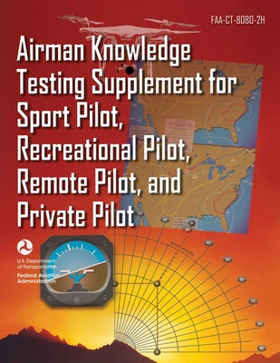 Cover Image for Airman Knowledge Testing Supplement for Sport Pilot, Recreational Pilot, Remote Pilot, and Private Pilot (Faa-Ct-8080-2h) -- Federal Aviation Administration (FAA), Paperback