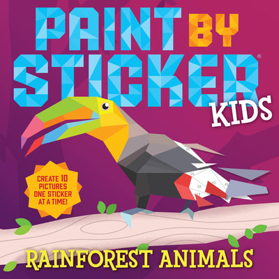 Cover Image for Paint by Sticker Kids: Rainforest Animals -- Workman Publishing, Paperback