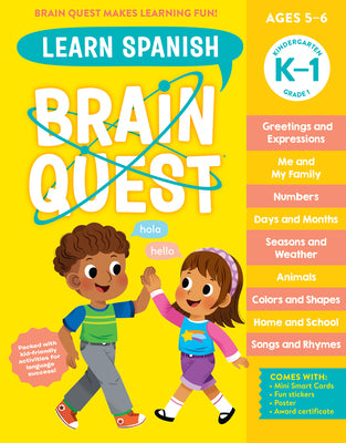 Cover Image for Brain Quest Workbook: Learn Spanish -- Workman Publishing, Paperback