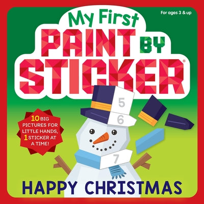 Cover Image for My First Paint by Sticker: Happy Christmas -- Workman Publishing, Paperback