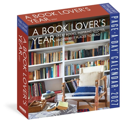 Cover Image for A Book Lover's Year Page-A-Day(r) Calendar 2027: Great Books, Inspiring Quotes, and Perfect Places to Read -- Workman Calendars, Daily