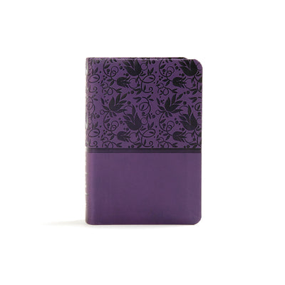 Cover Image for KJV Large Print Compact Reference Bible, Purple Leathertouch -- Holman Bible Publishers, Imitation Leather