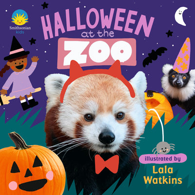 Cover Image for Halloween at the Zoo: (A Rhyming Board Book for Babies, Toddlers, Preschoolers, and Kids Ages 2-5) -- Smithsonian Institute, Board Book