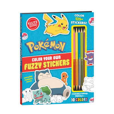 Cover Image for Pokémon Color Your Own Fuzzy Stickers -- Klutz Press, Hardcover