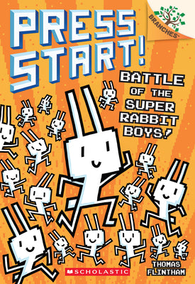 Cover Image for Battle of the Super Rabbit Boys!: A Branches Book (Press Start! #18): Volume 18 -- Thomas Flintham, Paperback