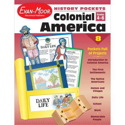 Cover Image for Colonial America Gr 4-6+ -- Evan-Moor Educational Publishers, Paperback