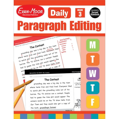 Cover Image for Daily Paragraph Editing Grade 3 Te -- Evan-Moor Educational Publishers, Paperback
