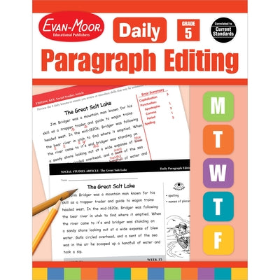 Cover Image for Daily Paragraph Editing Grade 5 Te -- Evan-Moor Educational Publishers, Paperback