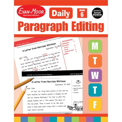 Cover Image for Daily Paragraph Editing Grade 6+ Te -- Evan-Moor Educational Publishers, Paperback