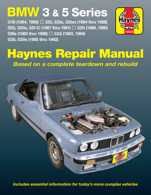 Cover Image for BMW 3 & 5 Series 1982-92 -- J. H. Haynes, Paperback