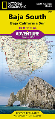 Cover Image for Baja South: Baja California Sur Map [Mexico] -- National Geographic Maps, Folded