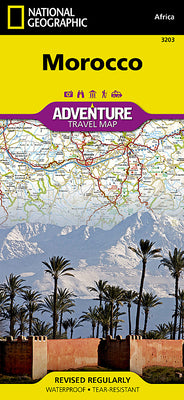Cover Image for Morocco Map -- National Geographic Maps, Folded