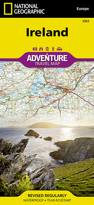 Cover Image for Ireland Map -- National Geographic Maps, Folded