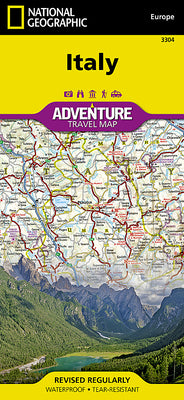 Italy Map -- National Geographic Maps, Folded