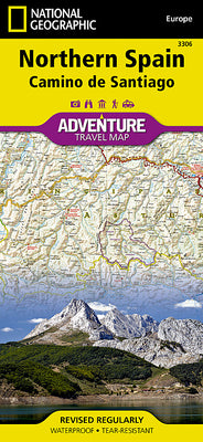 Cover Image for Northern Spain: Camino de Santiago Map -- National Geographic Maps, Folded