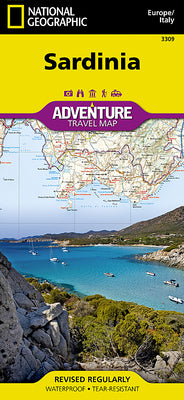 Cover Image for Sardinia Map [Italy] -- National Geographic Maps, Folded