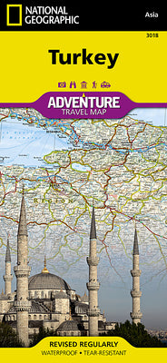 Cover Image for Türkiye (Turkey) Map -- National Geographic Maps, Sheet Map, Folded