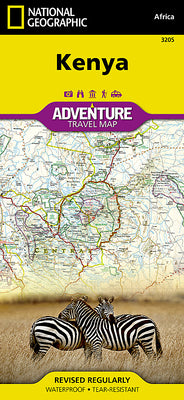 Cover Image for Kenya Map -- National Geographic Maps, Folded