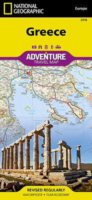 Cover Image for Greece Map -- National Geographic Maps, Folded