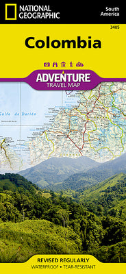Cover Image for Colombia Map -- National Geographic Maps, Sheet Map, Folded