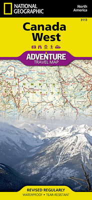Cover Image for Canada West Map -- National Geographic Maps, Folded