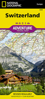 Switzerland Map -- National Geographic Maps, Folded