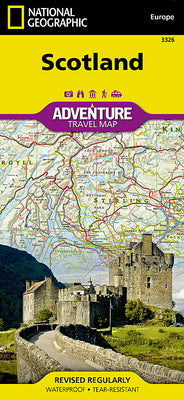 Cover Image for Scotland Map -- National Geographic Maps, Folded