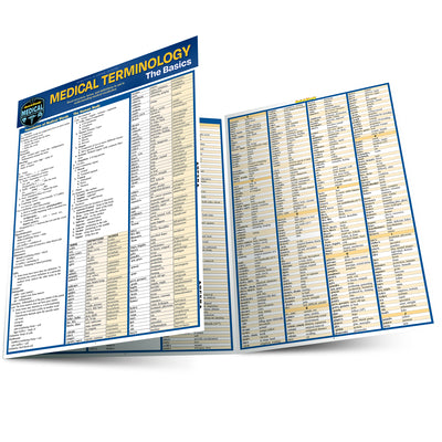 Cover Image for Medical Terminology: The Basics: A Quickstudy Laminated Reference Guide -- Corinne Linton, Other