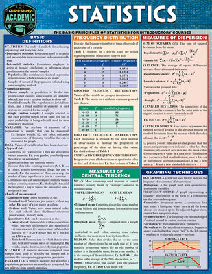 Cover Image for Statistics: A Quickstudy Laminated Reference Guide -- John Mijares, Other