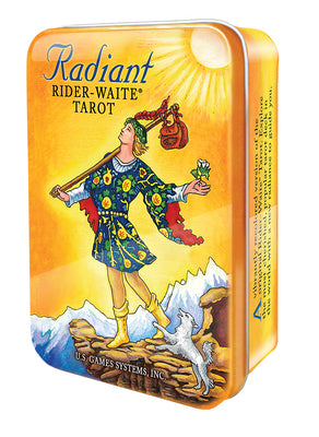Cover Image for Radiant Rider-Waite(r) Tarot in a Tin [With Book and Keepsake Tin] -- Pamela Colman Smith, Other