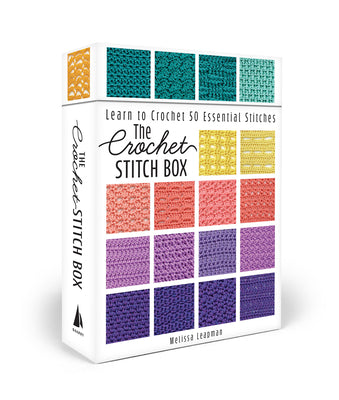 Cover Image for The Crochet Stitch Box: Learn to Crochet 50 Essential Stitches--Includes How-To Booklet and Card Deck! -- Melissa Leapman, Other