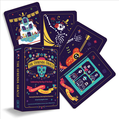 Cover Image for The Ofrenda Oracle: Celebrating the Day of the Dead/Celebrando El Día de Muertos (60 Full-Color Cards and 136-Page Guidebook) -- Nancy Hendrickson, Cards