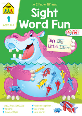 Cover Image for School Zone Sight Word Fun Grade 1 Workbook -- School Zone, Paperback