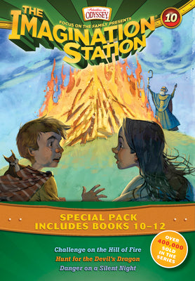 Cover Image for Imagination Station Books 3-Pack: Challenge on the Hill of Fire / Hunt for the Devil's Dragon / Danger on a Silent Night -- Marianne Hering, Paperback