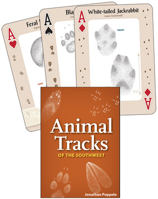 Cover Image for Animal Tracks of the Southwest Playing Cards -- Jonathan Poppele, Other