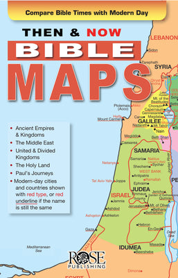 Cover Image for Then & Now Bible Maps: Bible Quick Reference Series -- Rose Publishing, Folded