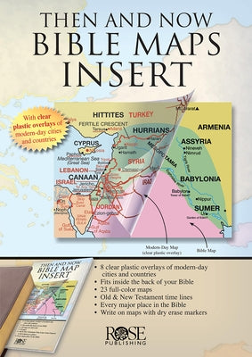 Cover Image for Then and Now Bible Maps Insert -- Rose Publishing, Paperback